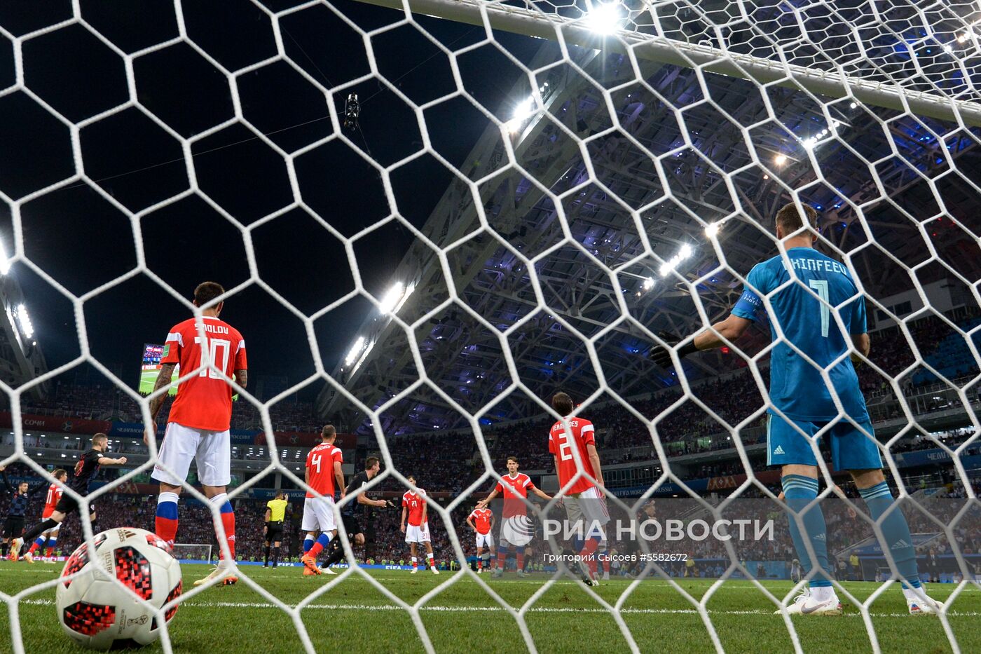 Футбол. ЧМ-2018. Матч Россия - Хорватия