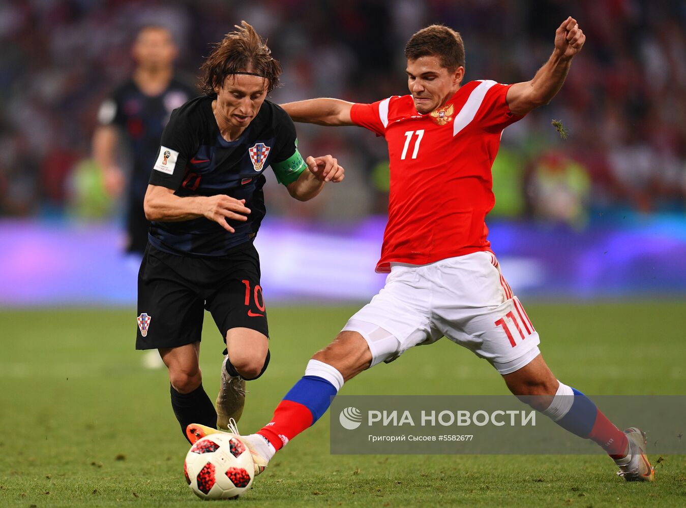 Футбол. ЧМ-2018. Матч Россия - Хорватия