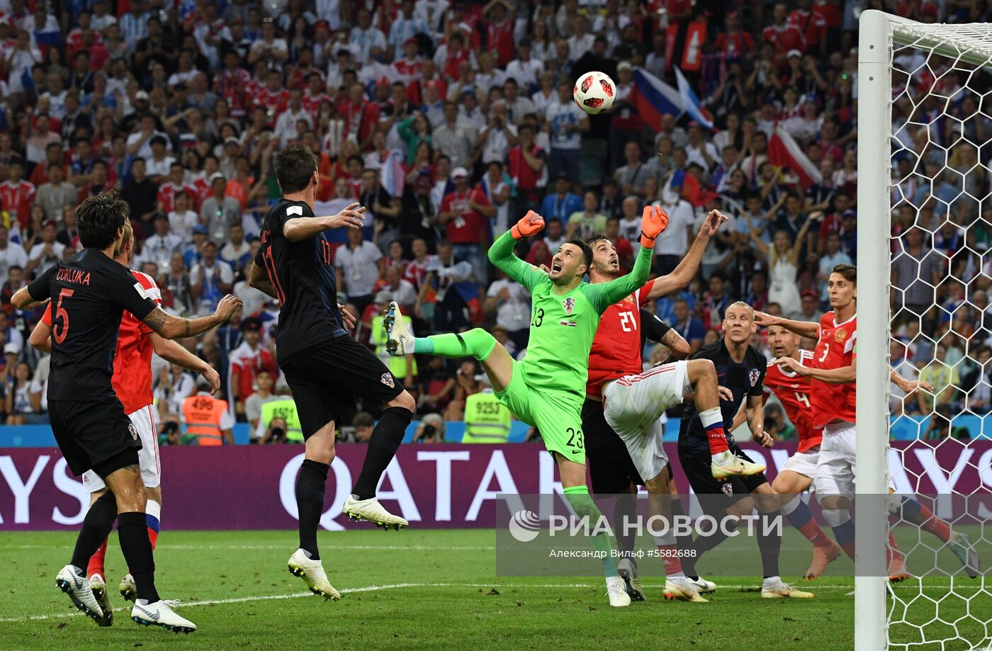 Футбол. ЧМ-2018. Матч Россия - Хорватия