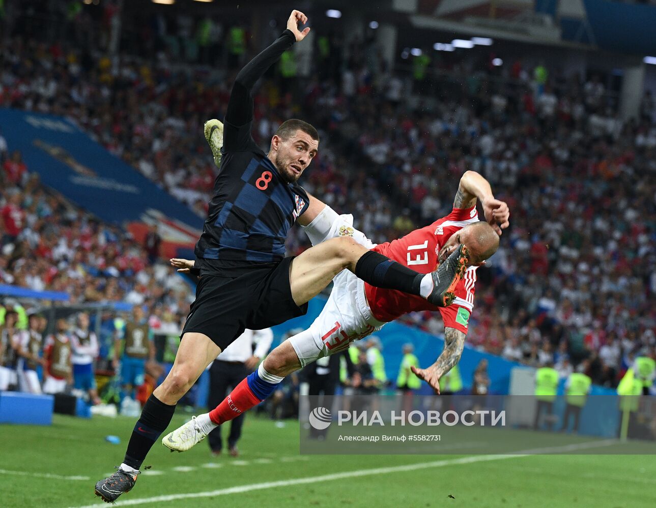 Футбол. ЧМ-2018. Матч Россия - Хорватия