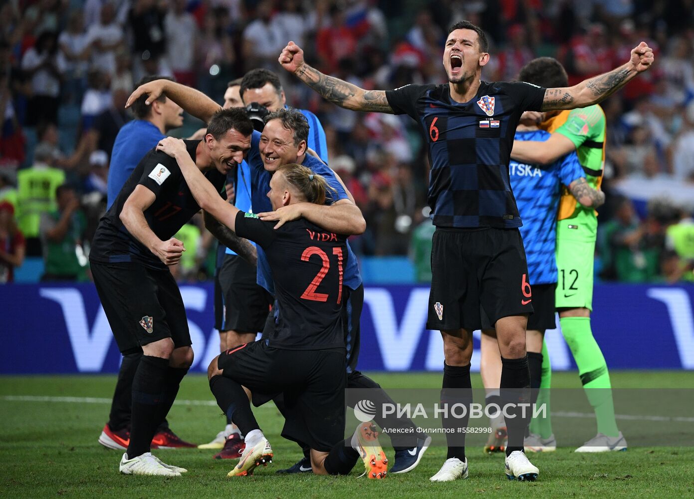 Футбол. ЧМ-2018. Матч Россия - Хорватия