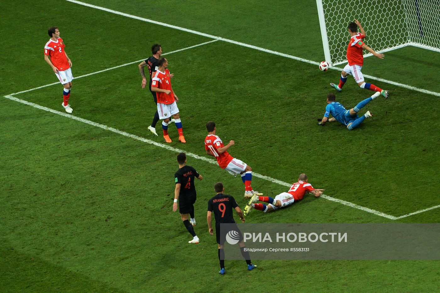 Футбол. ЧМ-2018. Матч Россия - Хорватия