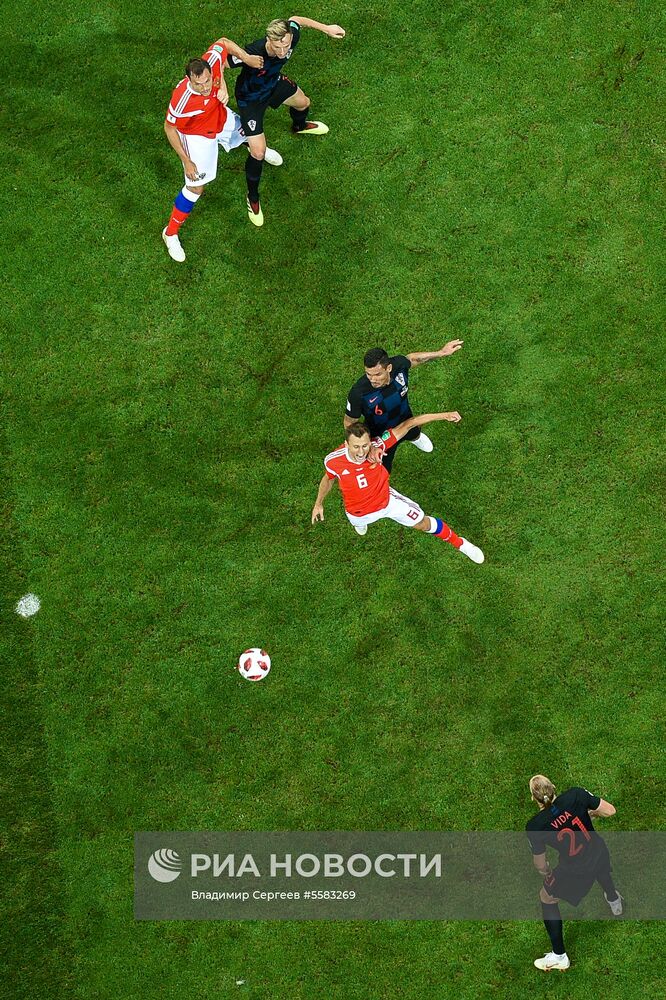 Футбол. ЧМ-2018. Матч Россия - Хорватия