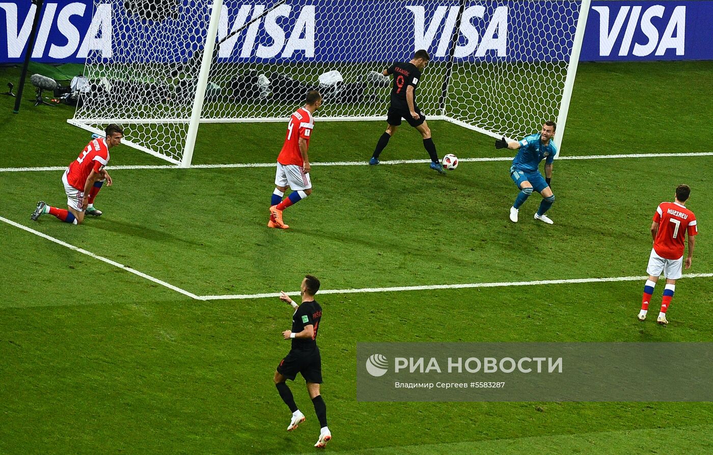 Футбол. ЧМ-2018. Матч Россия - Хорватия