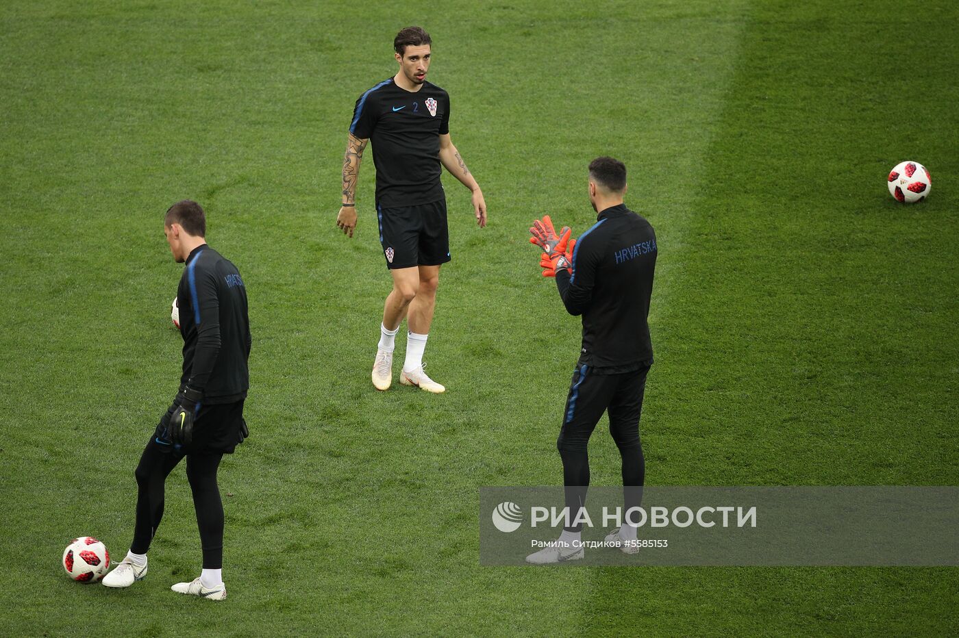 Футбол. ЧМ-2018. Тренировка сборной Хорватии