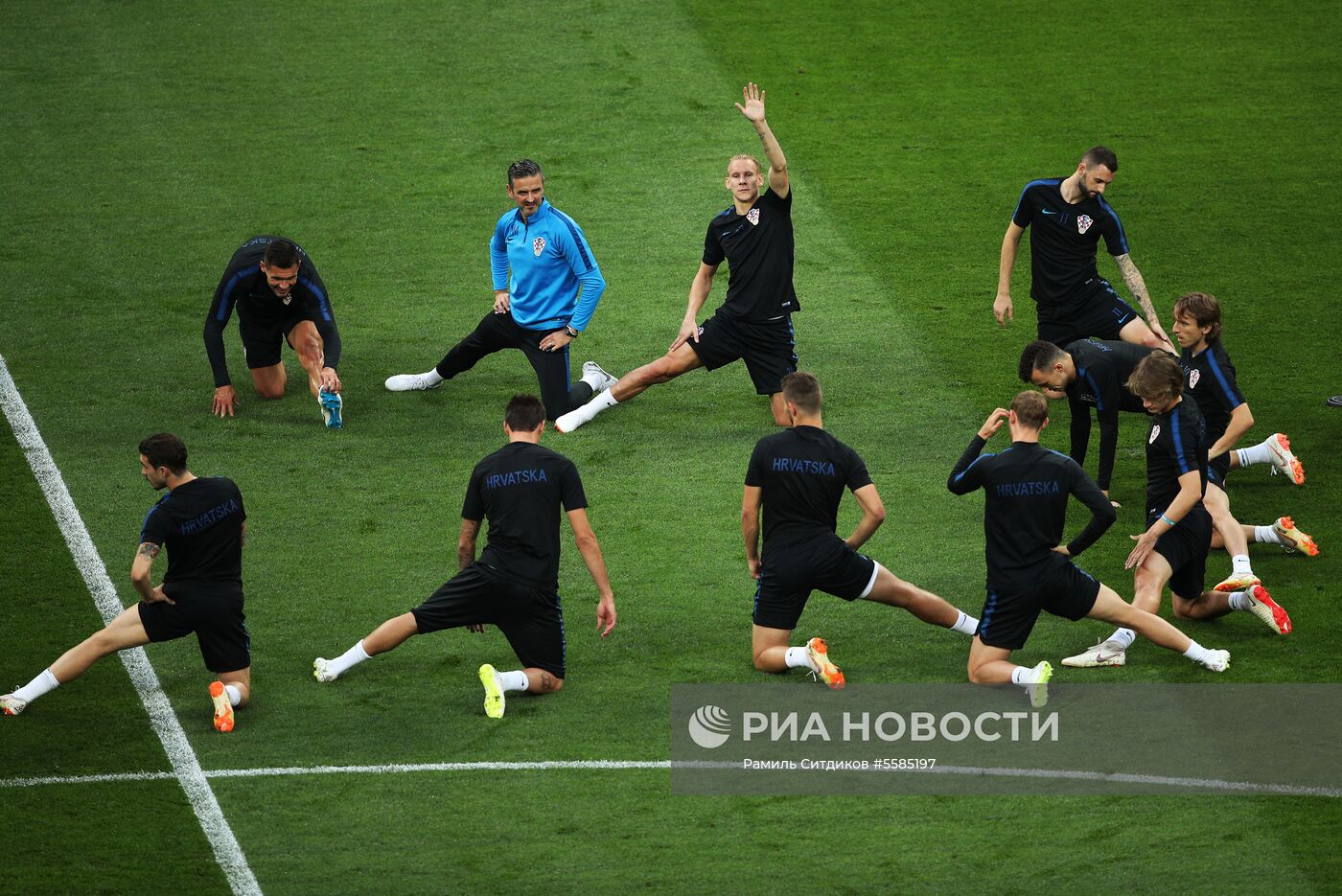 Футбол. ЧМ-2018. Тренировка сборной Хорватии