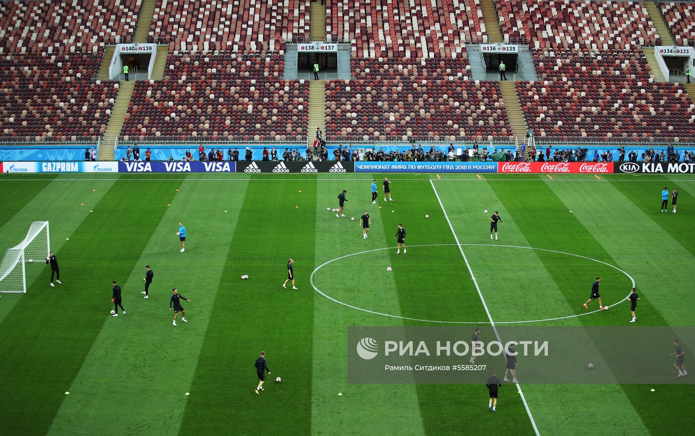 Футбол. ЧМ-2018. Тренировка сборной Хорватии