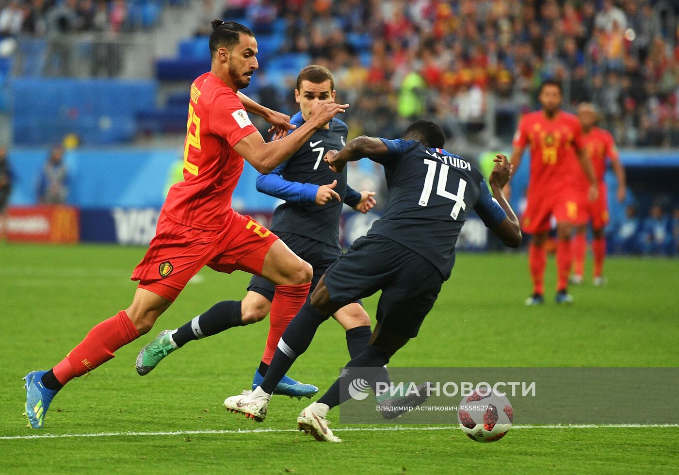 Футбол. ЧМ-2018. Матч Франция - Бельгия
