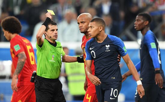 Футбол. ЧМ-2018. Матч Франция - Бельгия