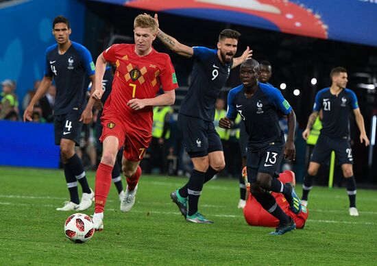 Футбол. ЧМ-2018. Матч Франция - Бельгия