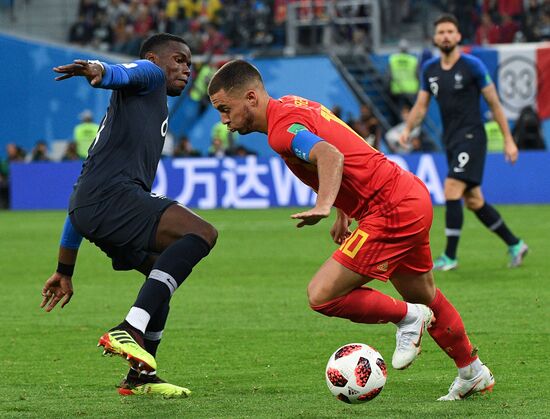Футбол. ЧМ-2018. Матч Франция - Бельгия