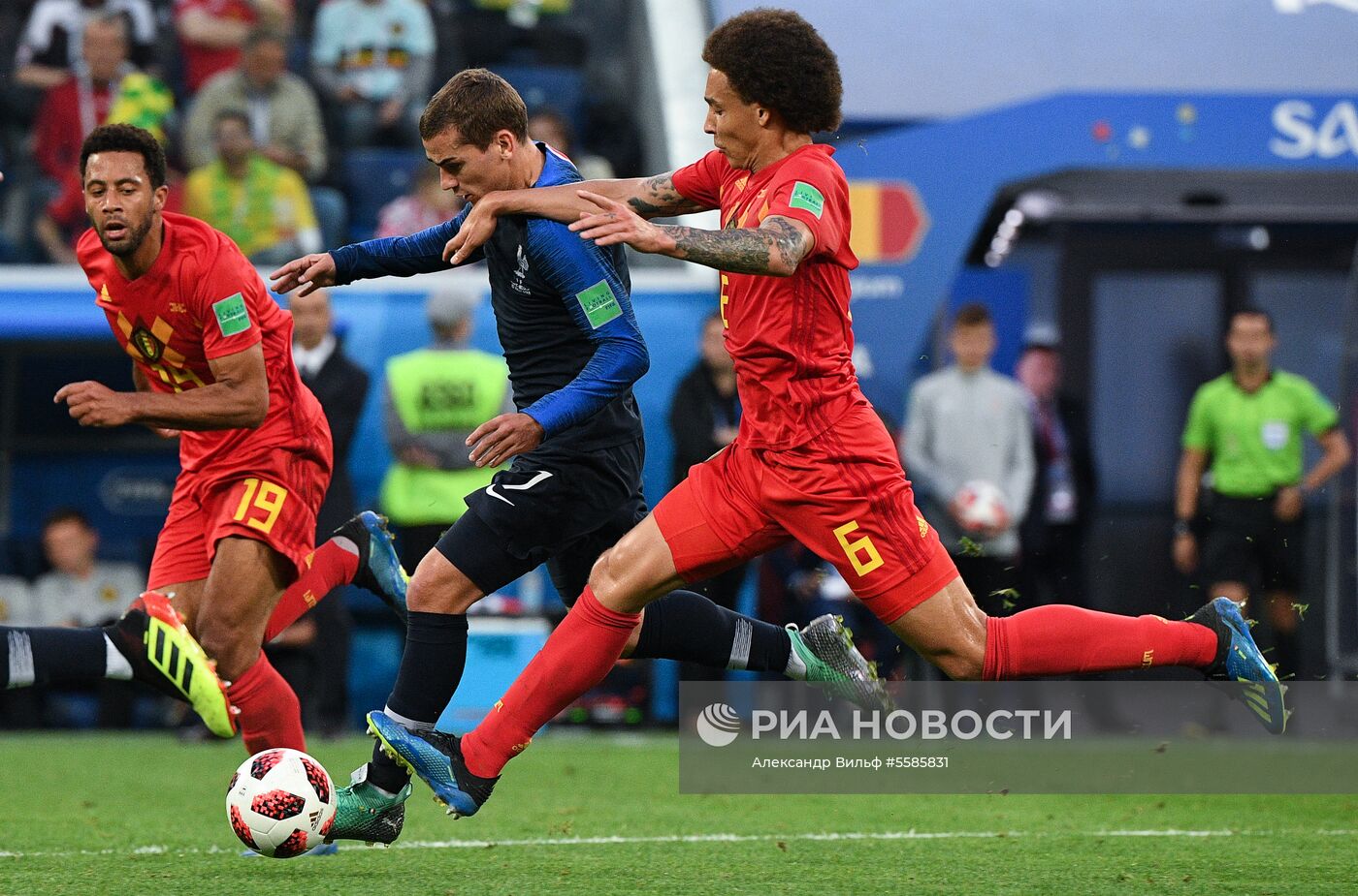 Футбол. ЧМ-2018. Матч Франция - Бельгия