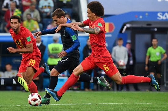 Футбол. ЧМ-2018. Матч Франция - Бельгия