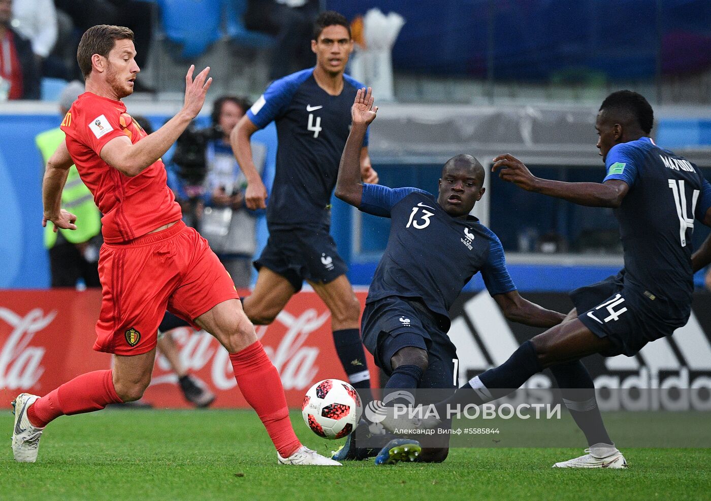 Футбол. ЧМ-2018. Матч Франция - Бельгия