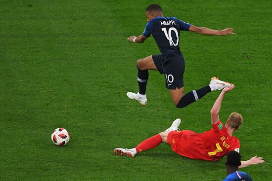  Футбол. ЧМ-2018. Матч Франция – Бельгия