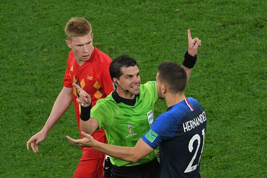  Футбол. ЧМ-2018. Матч Франция – Бельгия