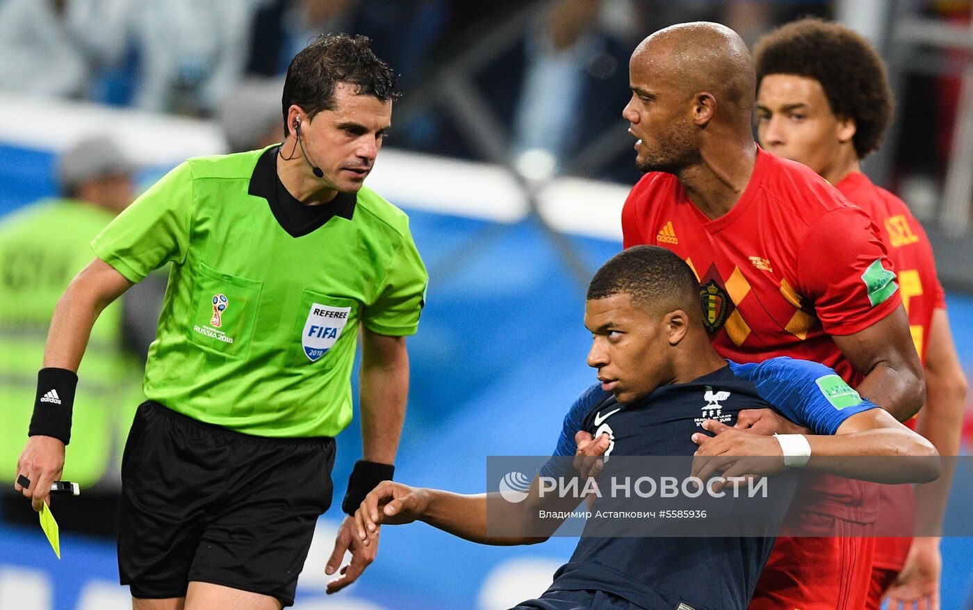 Футбол. ЧМ-2018. Матч Франция - Бельгия