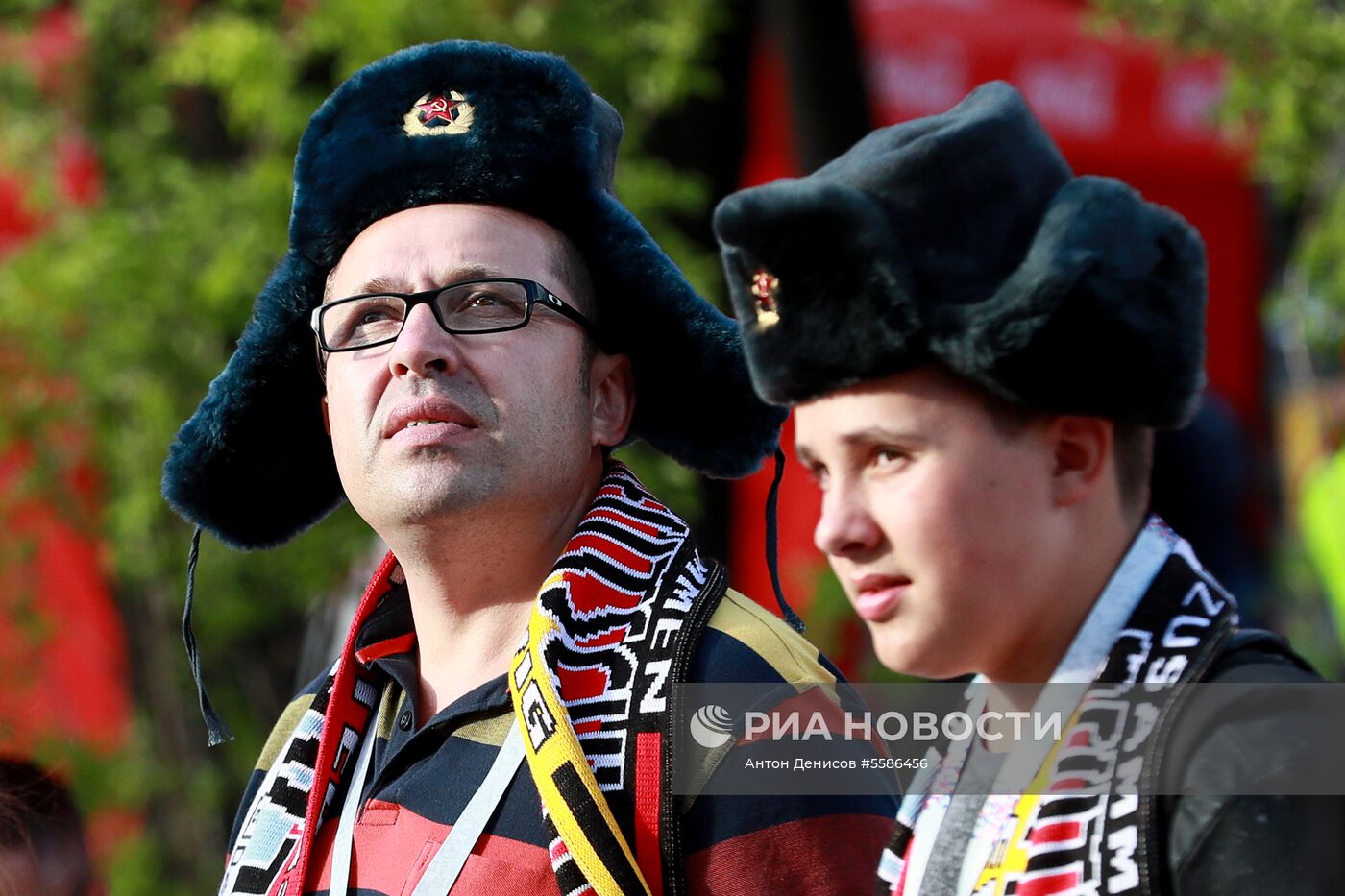 Болельщики перед матчем ЧМ-2018 по футболу между сборными Хорватии и Англии