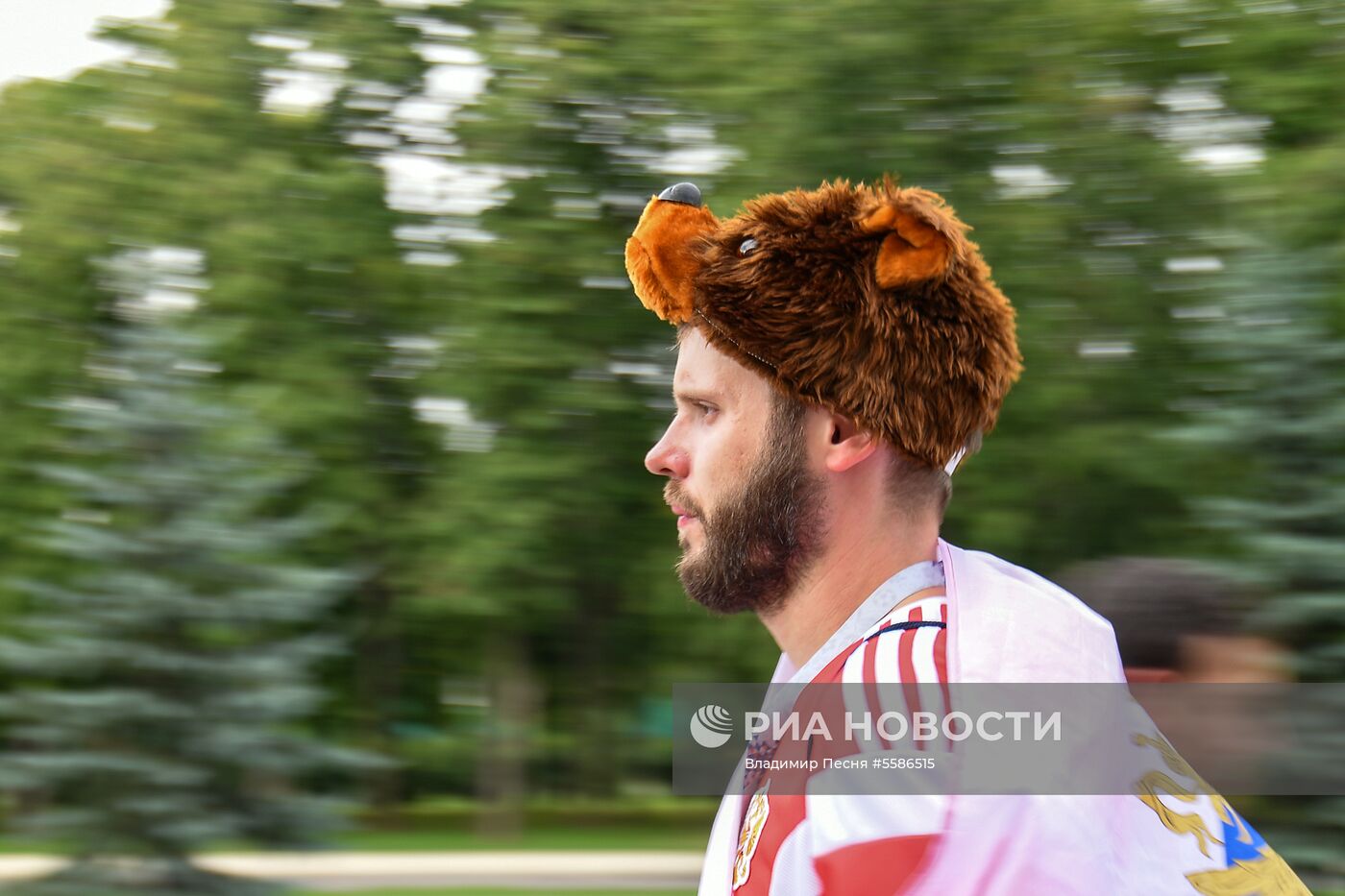 Болельщики перед матчем ЧМ-2018 по футболу между сборными Хорватии и Англии
