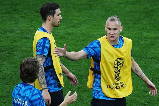 Футбол. ЧМ-2018. Матч Хорватия - Англия 