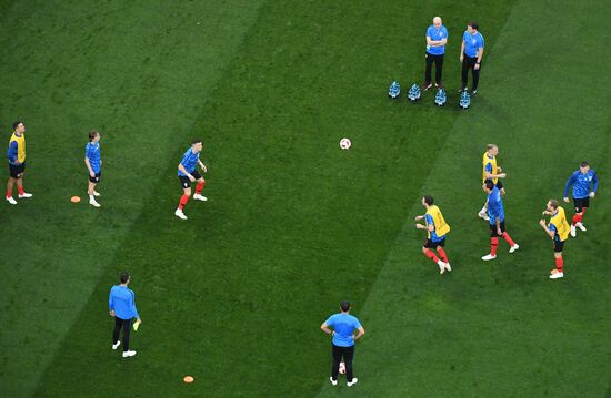 Футбол. ЧМ-2018. Матч Хорватия - Англия 