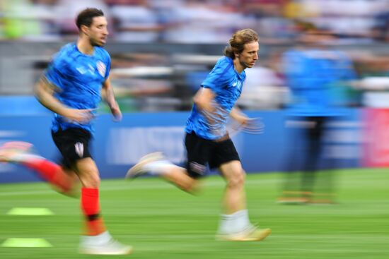 Футбол. ЧМ-2018. Матч Хорватия - Англия