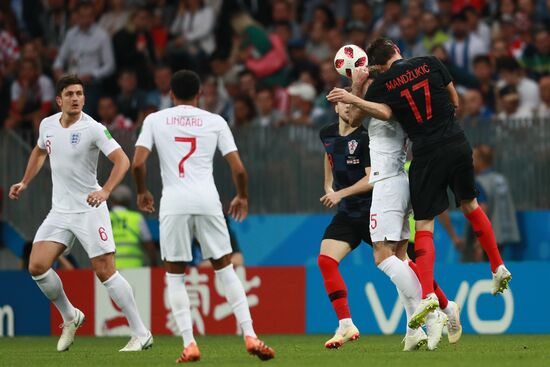 Футбол. ЧМ-2018. Матч Хорватия - Англия 