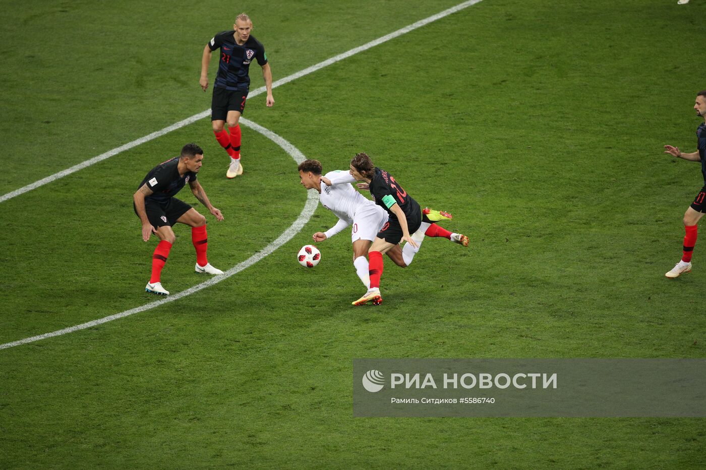 Футбол. ЧМ-2018. Матч Хорватия - Англия