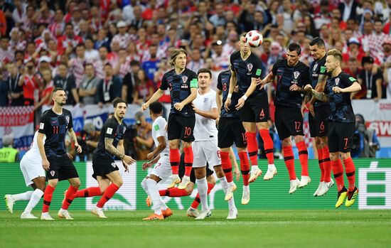 Футбол. ЧМ-2018. Матч Хорватия - Англия