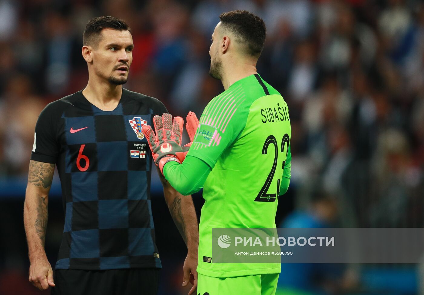 Футбол. ЧМ-2018. Матч Хорватия - Англия