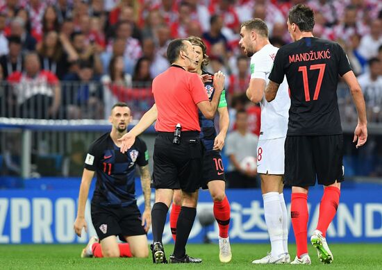 Футбол. ЧМ-2018. Матч Хорватия - Англия