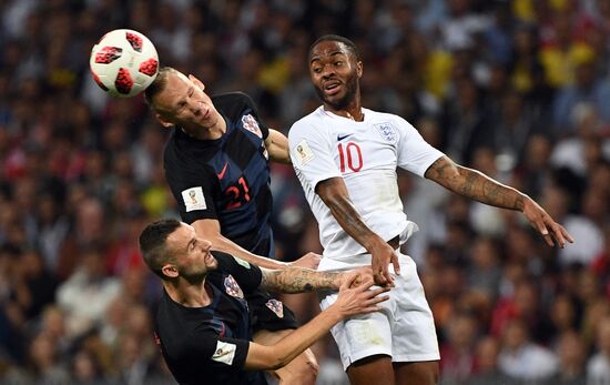 Футбол. ЧМ-2018. Матч Хорватия - Англия 