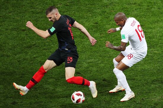 Футбол. ЧМ-2018. Матч Хорватия - Англия 