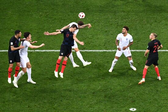 Футбол. ЧМ-2018. Матч Хорватия - Англия 