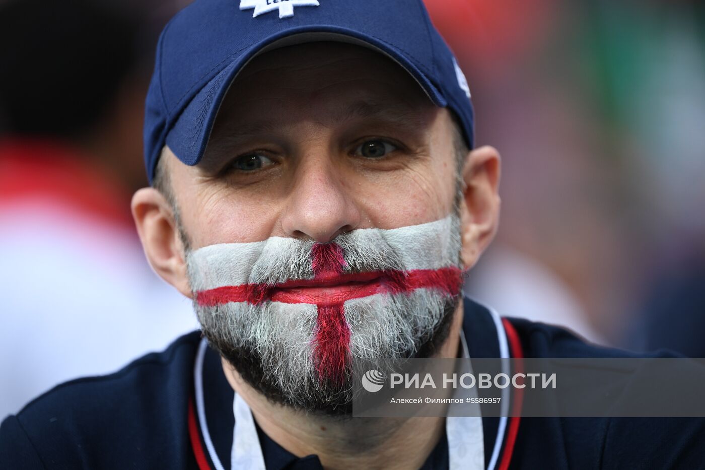 Болельщики перед матчем ЧМ-2018 по футболу между сборными Хорватии и Англии