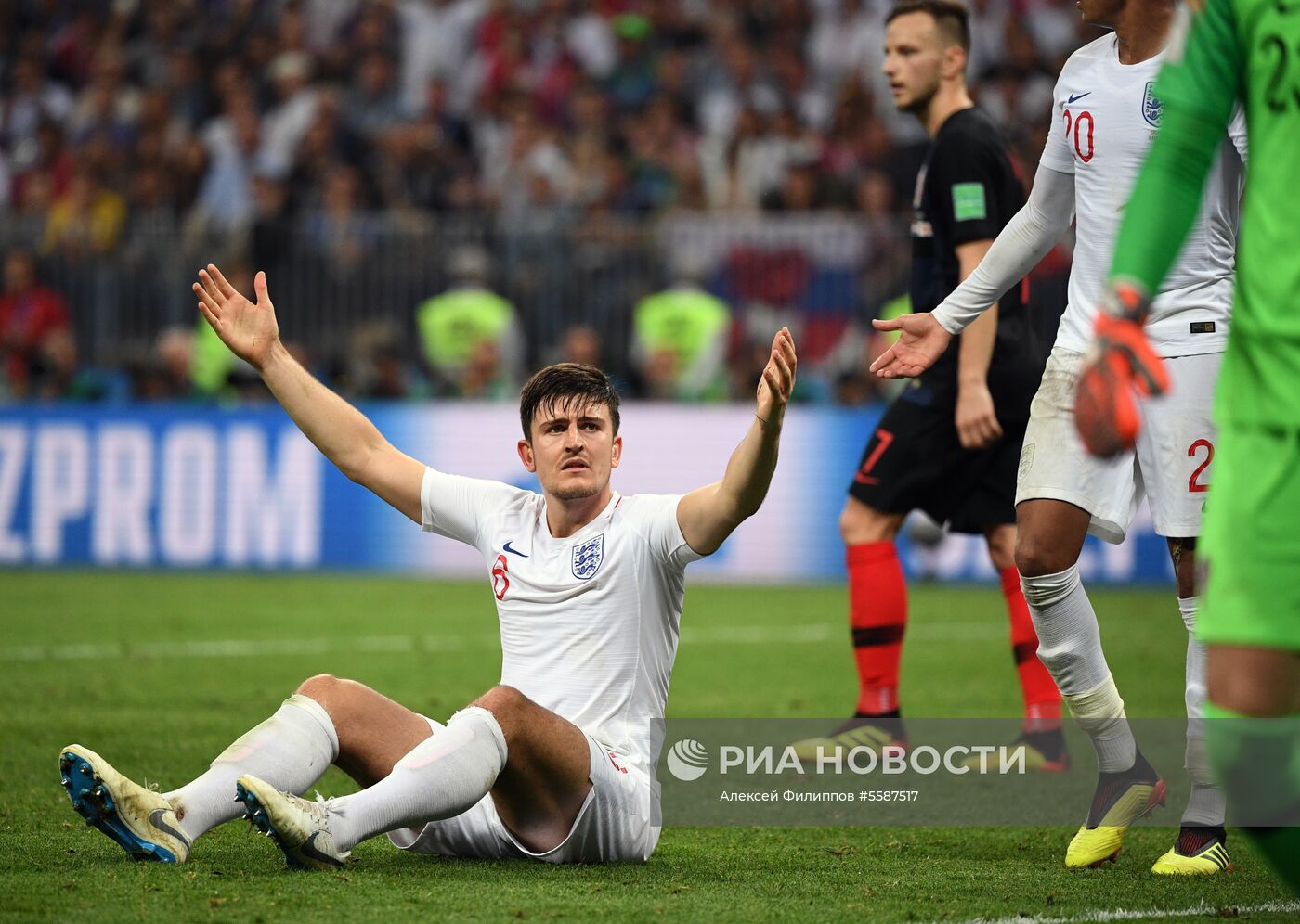 Футбол. ЧМ-2018. Матч Хорватия - Англия 