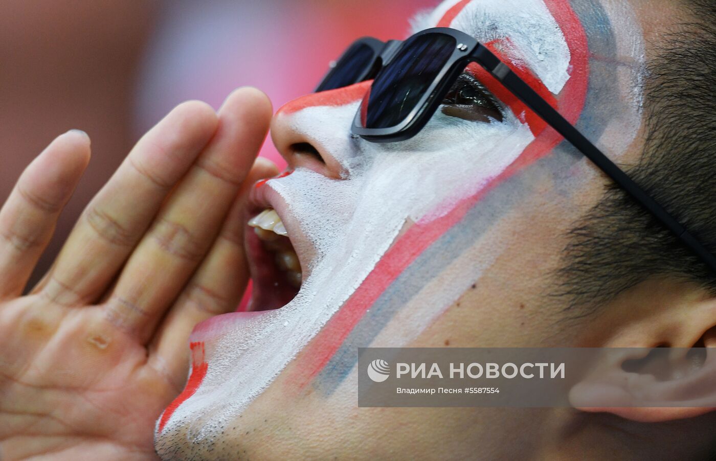 Болельщики перед матчем ЧМ-2018 по футболу между сборными Хорватии и Англии