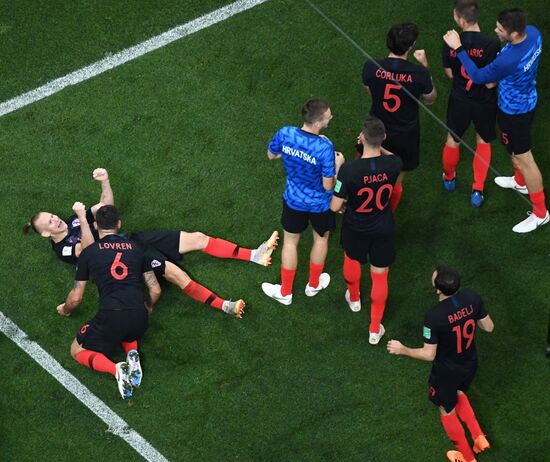 Футбол. ЧМ-2018. Матч Хорватия - Англия 