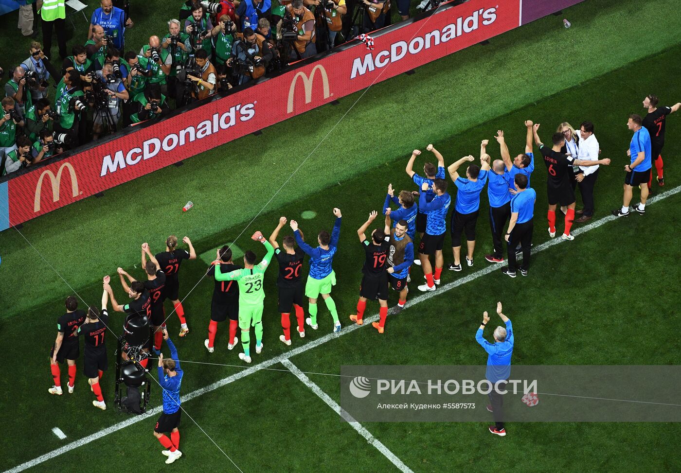 Футбол. ЧМ-2018. Матч Хорватия - Англия