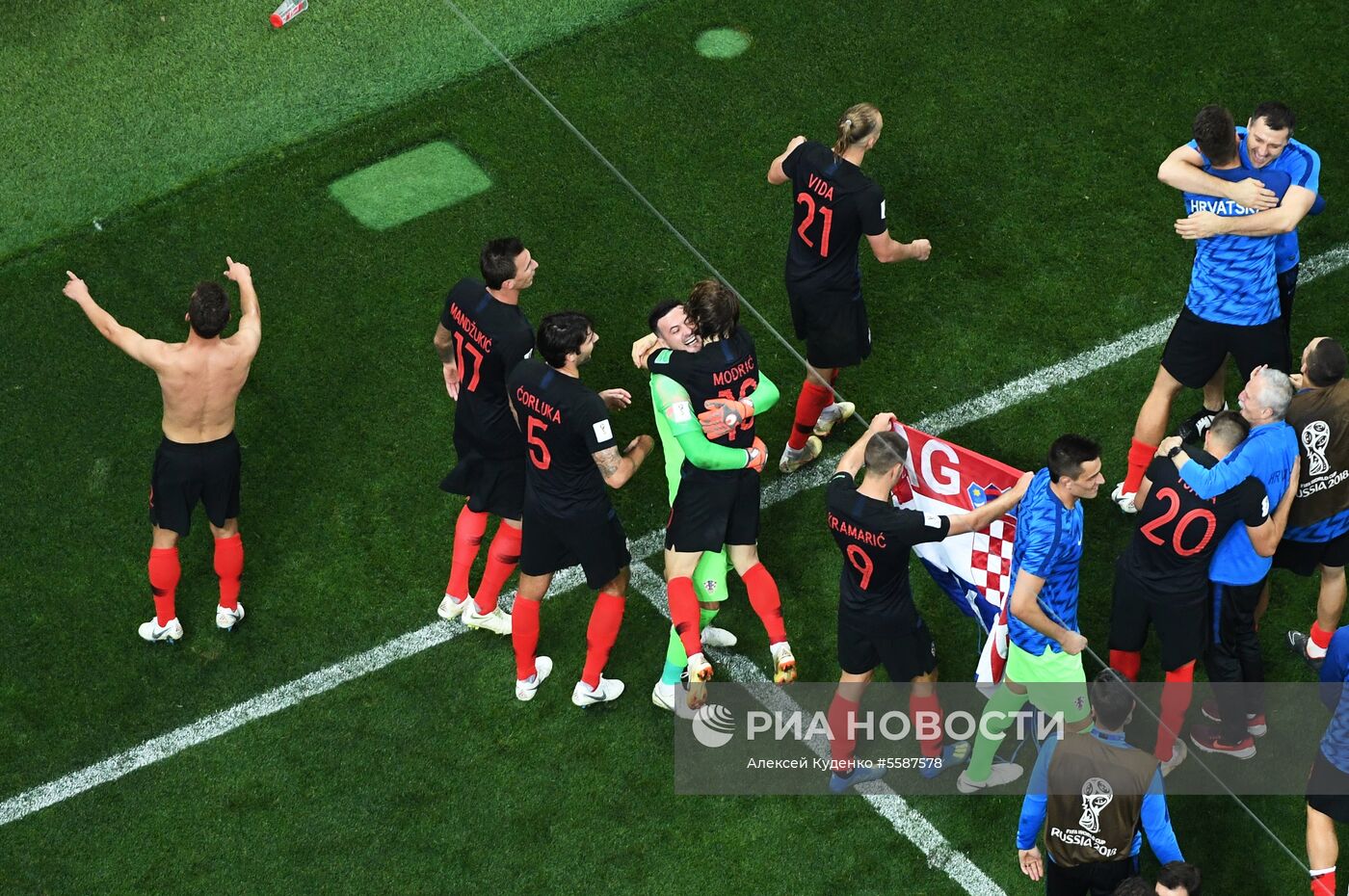 Футбол. ЧМ-2018. Матч Хорватия - Англия