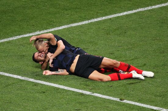 Футбол. ЧМ-2018. Матч Хорватия - Англия 