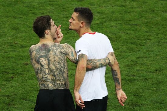 Футбол. ЧМ-2018. Матч Хорватия - Англия 