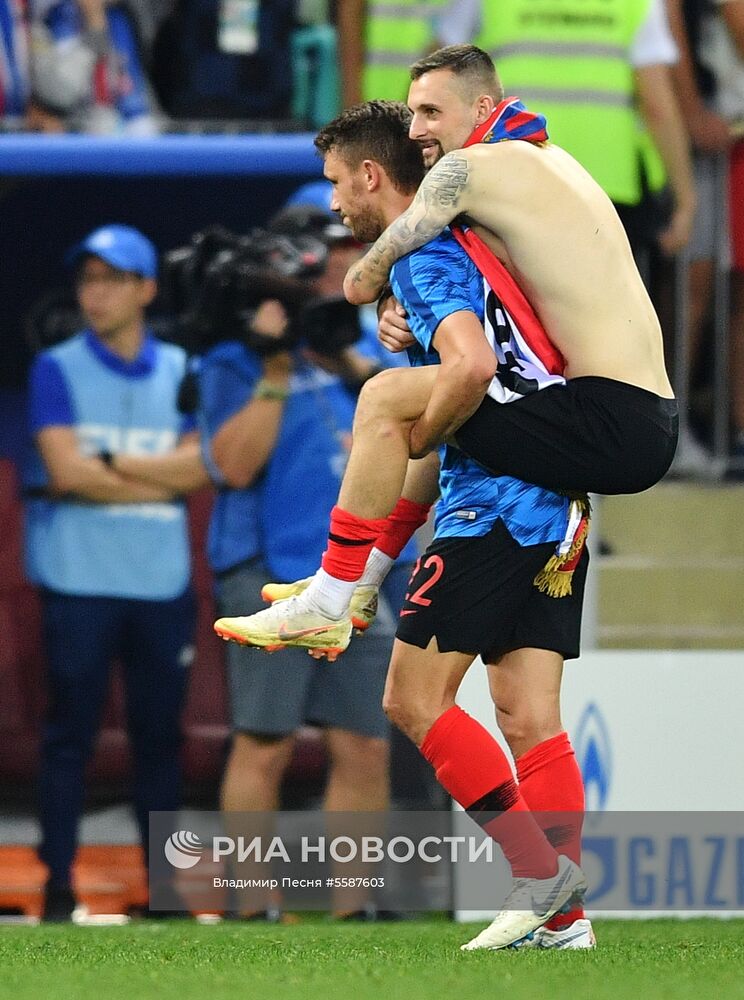 Футбол. ЧМ-2018. Матч Хорватия - Англия