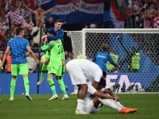 Футбол. ЧМ-2018. Матч Хорватия - Англия 