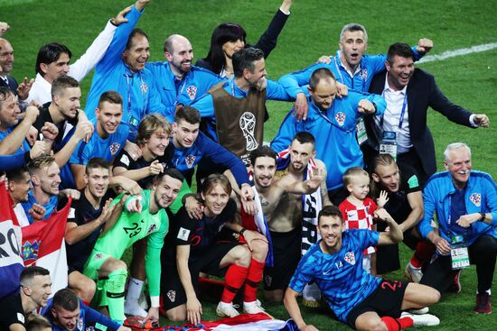 Футбол. ЧМ-2018. Матч Хорватия - Англия 