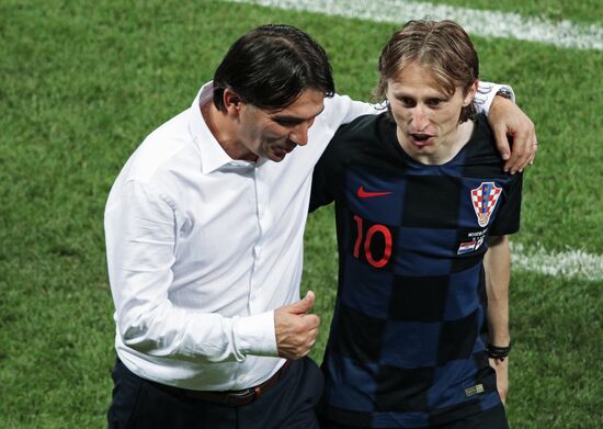 Футбол. ЧМ-2018. Матч Хорватия - Англия 