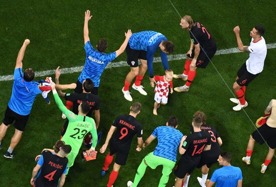 Футбол. ЧМ-2018. Матч Хорватия - Англия 