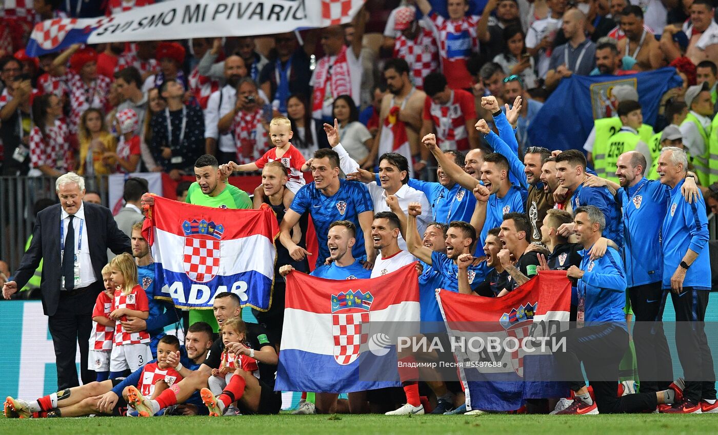 Футбол. ЧМ-2018. Матч Хорватия - Англия