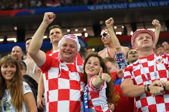 Футбол. ЧМ-2018. Матч Хорватия - Англия