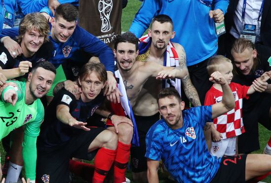 Футбол. ЧМ-2018. Матч Хорватия - Англия 